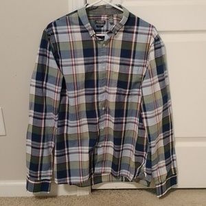 Van Heusen Blue/Green/Redd Button Down